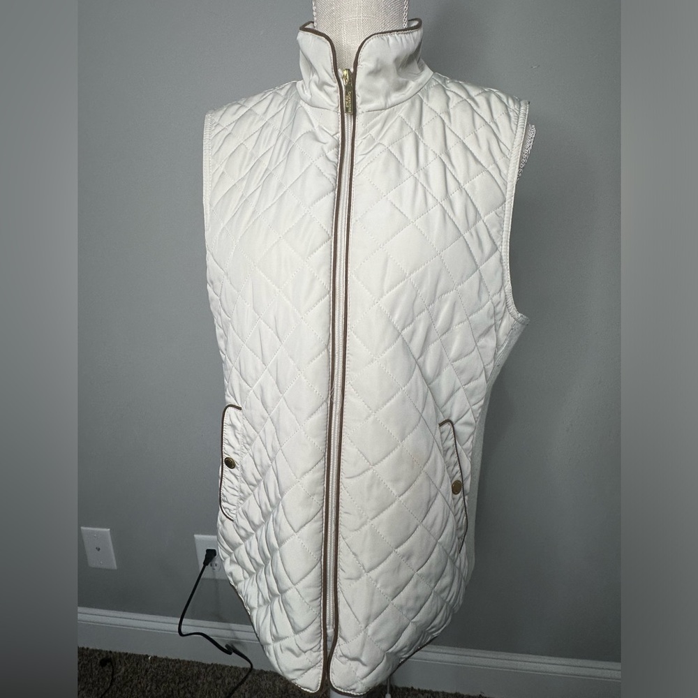 beige vest